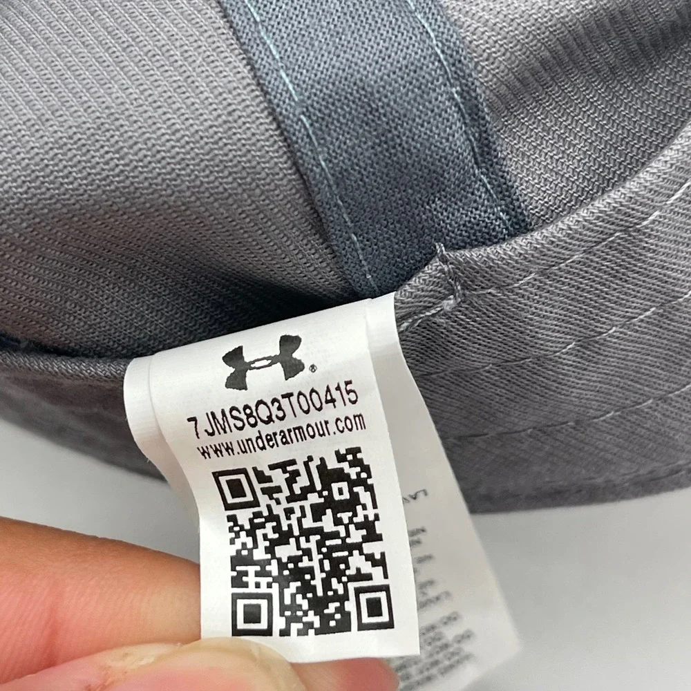Under Armour 1282140 Mens OSFA Gray Chino Adjustable Golf Hat Strapback Cap